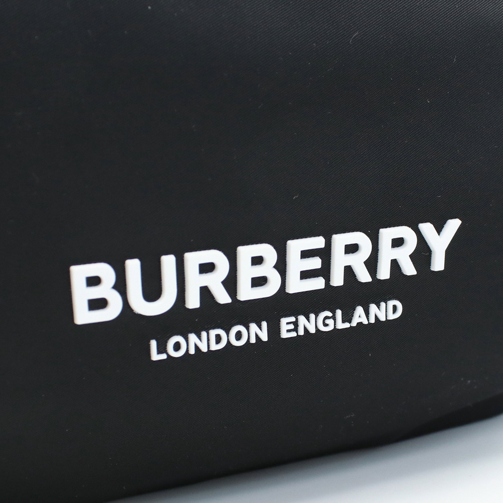 Burberry Body Bag Logo Print Nylon Black - Picture 2 of 5